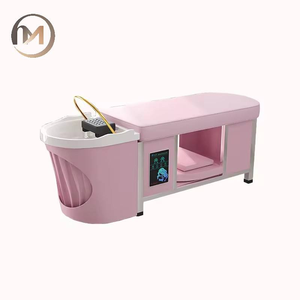 Lit de shampooing électrique peu encombrant | Massage thaïlandais à double usage et lavage des cheveux | Meubles de <span class=keywords><strong>spa</strong></span> de salon <span class=keywords><strong>avec</strong></span> fonctionnalités réglables - Product Image 4