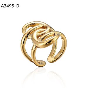 Amy Amy Fashion <b>Ring</b> A3495 Stainless Steel 925 Silver Plated Geometric <b>Cocktail</b> <b>Ring</b> For Women Daily Wear Gift - Product Image 2