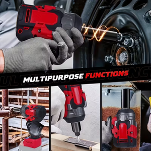 Llave de Impacto Industrial Inalámbrica de 1/2 Pulgada con Motor sin Escobillas, 21V, 450 Lb-ft (600 Nm), para Reparación de Automóviles, Bricolaje y Renovación de Muebles - Product Image 6