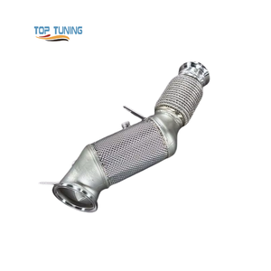 Tubo de Escape (Downpipe) al por Mayor para BMW <span class=keywords><strong>430i</strong></span> 425i G22 G23 2.0T B48 2020-2024, Tubo de Bajada de Escape SS304 con Protector Térmico OEM - Product Image 2