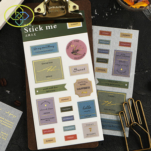2022 New Design Daily Deco Laptop <strong>Stickers</strong>, Custom Adhesive Assorted Calendar Journal <strong>Scrapbooking</strong> <strong>Stickers</strong> - Product Image 1