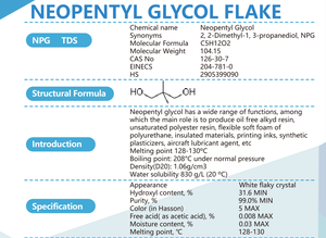 Meilleure Qualité et Ventes Chaudes Marque RURAL 126-30-7 <span class=keywords><strong>PNG</strong></span> Néopentyl Glycol Intermédiaires Agrochimiques Additif Plastifiant - Product Image 5