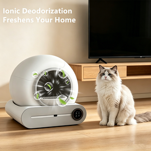 Bac à litière automatique intelligent pour chat, grande taille 65 L avec capteur de sécurité, élimination des odeurs et surveillance de la <span class=keywords><strong>santé</strong></span> des animaux, ultra silencieux - Product Image 3