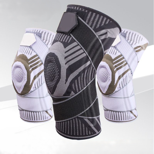 Rodillera de compresión deportiva para hombre con protector de rótula <span class=keywords><strong>y</strong></span> almohadillas de soporte de rodilla con resorte para alivio del dolor articular en codo <span class=keywords><strong>y</strong></span> rodilla - Product Image 1