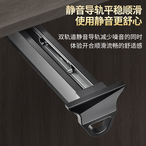 Retractable Clothes <b>Rack</b> Single Bar Wall Mounted Push Pull Type <b>Drying</b> <b>Rack</b> For Wardrobe Clothing Organizer - Product Image 5