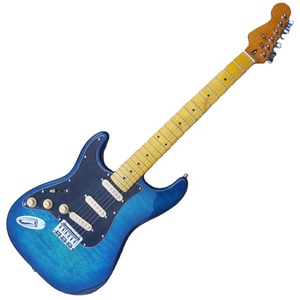 Flyoung 左手电吉他 低价吉他 蓝色绗缝枫木吉他 - Product Image 1
