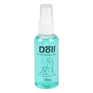 Suero espray para depilación líquido transparente, espray para tratamiento de Post y precera sin dolor, cera depilatoria, 60ml