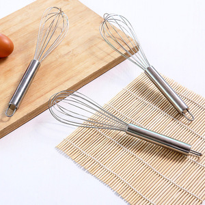 Stainless Steel Egg Beater Manual Whisk For Mixing Batter Cream Baking Tools Convenient Kitchen Utensil - Product Image 1