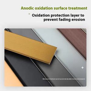 Fan Da vente en gros 6cm <span class=keywords><strong>plinthe</strong></span> murale en titane 4cm ligne de <span class=keywords><strong>plinthe</strong></span> en alliage d'aluminium accessoires de revêtement de sol en ligne d'<span class=keywords><strong>angle</strong></span> en acier inoxydable - Product Image 2