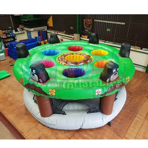 Ngoài trời Xmas Carnival Grand bên ZAP một nốt ruồi trò chơi thể thao Inflatable IPS tốc độ ánh sáng Gingerbread Bash trò chơi - Product Image 6