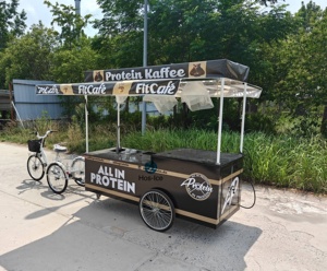 Nuevo Diseño de Triciclo Móvil <span class=keywords><strong>para</strong></span> Café al Aire Libre, Bicicleta de Comida en Venta, Puesto de Barbacoa con Parrilla - Product Image 1