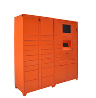 Scanner de codes à barres armoire de livraison de colis électrique écran tactile numérique intelligent stockage de colis en métal casier de sécurité Intelligent
