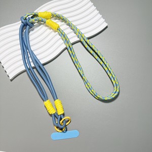 Lanière en polyester tissé durable en gros pour téléphones avec sangle de <span class=keywords><strong>cou</strong></span> à double verrouillage, <span class=keywords><strong>cordon</strong></span> anti-perte coloré fait à la main - Product Image 4