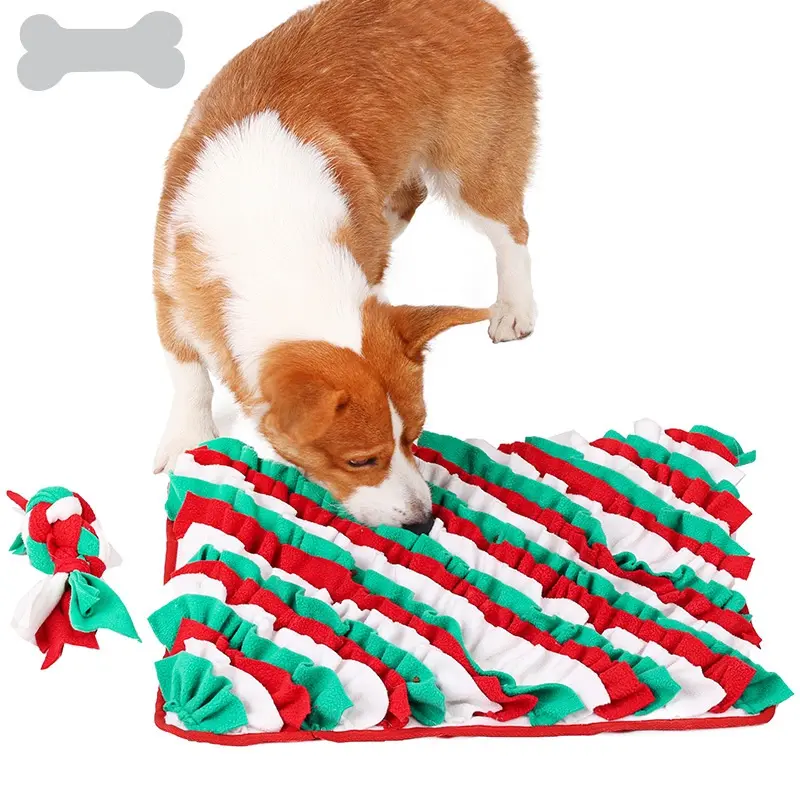 חם חג המולד סט מרחרח אינטראקטיבי צעצועים לחיות מחמד אריזת מתנה לחץ כלב פאזל צעצוע