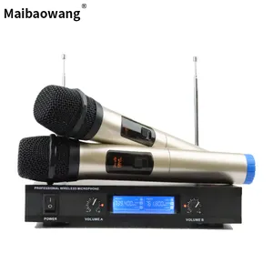 Mikrofon Nirkabel Profesional Portabel Pasar Afrika, Mikrofon Karaoke VHF Profesional Harga Murah