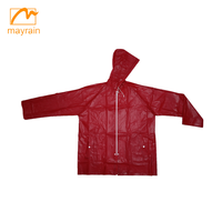 Coupe-vent en PVC rouge pour femme, veste d'extérieur, imperméable, 2019