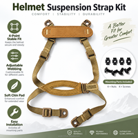 Système de rétention d'accessoires pour casque tactique 4 points, sangle de menton avec boulons et vis pour casque Mich ACH Fast IBH