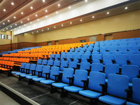 Chaise Tribune Rétractable Facile à Utiliser Conception Pliante pour Lycée Collège Église Événements Sportifs