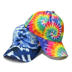 Bán buôn biểu tượng tùy chỉnh bandhnu mô hình Mũ bóng chày TIE DYE Fancy Sport <span class=keywords><strong>hat</strong></span> cho người lớn Unisex với băng ma thuật 6 tấm mũ - Product Image 1