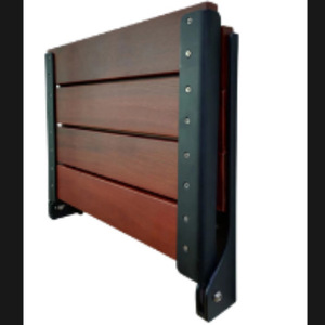 Tomato Wall Mounted <b>Folding</b> <b>Stool</b> 49x41.8x38cm Teak Wood Shower Bathroom Changing Room Use - Product Image 3