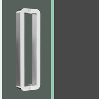 Poignée de porte Guidi moderne en acier inoxydable brossé pour chambre, salle de bain, bureau, immeuble, villa, hôtel
