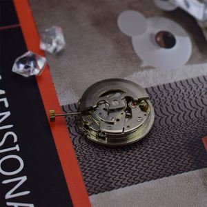 Mouvement de montre squelette tourbillon de luxe Zhongsen avec remontage manuel, logo OEM SZ4008, mouvement de montre tourbillon noir - Product Image 4