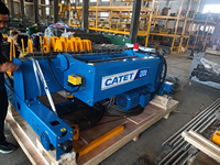 Palans à câble motorisés M6 de 16 tonnes à charge lourde avec vitesse variable et chariot de levage et de déplacement pour grue à double poutre