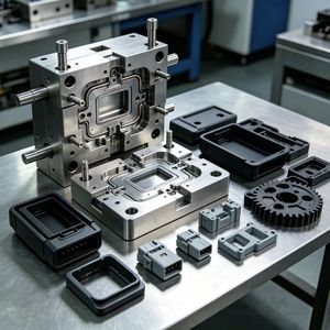 Pièces structurelles en plastique d'ingénierie de précision, service de moulage par injection OEM, composants personnalisés en ABS, PC, POM, nylon - Product Image 1