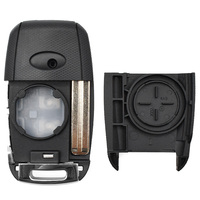 Carcasa de Repuesto para Llave Remota, Plegable, con 4 Botones, Funda para Llave de Coche