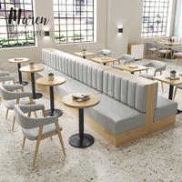 Ensembles de banquettes de restaurant modernes en cuir PU, sièges personnalisés pour salon, supermarché, usage commercial, chaise