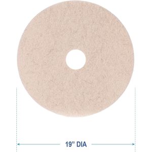 19 นิ้ว แผ่นขัดพื้นขนหมูธรรมชาติสีเบจ 5 ชิ้น/แพ็ค-บอร์ดวอล์ค BWK4019NHE - Product Image 4