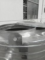 Réservoir d'eau portable en acier inoxydable pur 304 de 1000 litres, haute résistance, anti-corrosion, avec pompe, réservoir sous pression, garantie 1 an