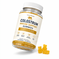 Gummies de colostrum bovin personnalisables en usine – Supplément de colostrum IgG de lait de vache nourrie à l'herbe pour stimuler la fonction immunitaire et la santé intestinale