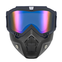 Lunettes coupe-vent personnalisées, masque rétro Harley, sports de plein air, matériau TPU, lunettes de casque unisexes