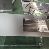 Restants de revêtement de nickel anti-rayures 304 Table de comptoir en acier inoxydable sablée en acier inoxydable pour équipement de cuisine