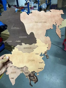 Mapa del mundo de madera 3D para decoración de pared, mapa de viaje de madera, regalo de aniversario - Product Image 4