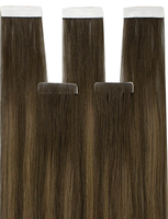 Extensions de cheveux naturels Remy russes européens bruts, alignés sur les cuticules, à bandes adhésives, pour la vente en gros, extensions de cheveux humains Balayage