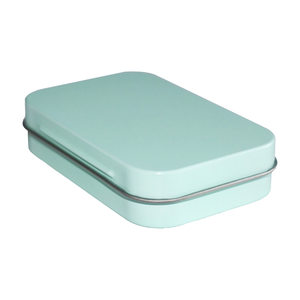 Caja de embalaje de cápsula de caramelo de lata de Metal portátil pequeña barata vacía de grado alimenticio latas de menta de aliento personalizadas con bisagra - Product Image 5