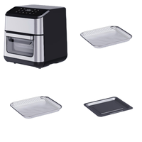 Four de friteuse à air chaud en promotion directe d'usine avec fenêtre visible sans huile Friteuse à air en acier inoxydable 10L avec accessoires