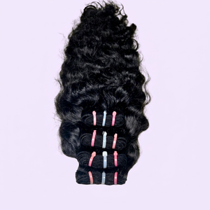 ผมอินเดียแท้สีดำธรรมชาติคุณภาพสูงทำจากวัสดุเพื่อความสวยงาม - Product Image 1