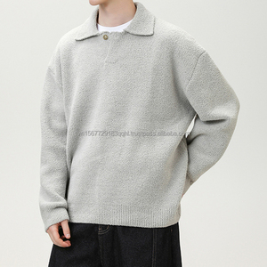 Jersey de Fútbol con Cuello Redondo y Textura Gruesa de Terciopelo, Estilo Japonés, Holgado, Grueso y Cálido, 100% Poliéster, con Logotipo Frontal - Product Image 1