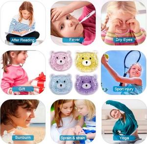 Compresa Fría/Caliente de Gel con Diseño de Oso Personalizado de Moda 2026, Compresa de Gel Reutilizable con Cuentas de Gel - Product Image 5