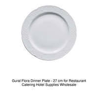 Assiette plate Flora 27 cm Gural -12-Flo27Du00