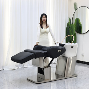 Sillón de Lavado de Cabello para Salón de Belleza, Masaje Tailandés, Spa Capilar, Silla de Champú Eléctrica con Elevación - Product Image 1