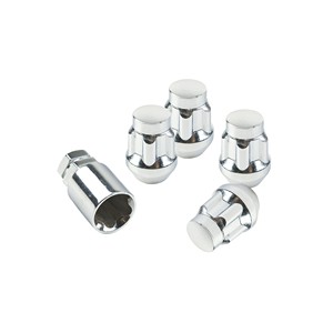 Wheelsky Nhà máy cung cấp Chrome mạ 4 Nuts + 2 phím m12x1.25 Xe Thép bánh xe ổ khóa Lug Nuts Set - Product Image 5