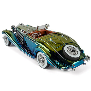 1:24 scala grande <span class=keywords><strong>Ben</strong></span> 500K auto d'epoca retrò simulazione di auto elettrolitica in lega pressofusa modello giocattolo ornamento classico modello di auto - Product Image 5