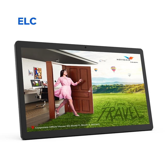 21.5 Inch Wall-Mounted Ultra-Narrow Frame Tablet 4+64GB Android 14 RJ45 for Business Digital Signage Touch Screen Advertisement