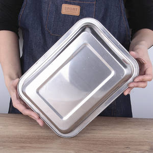 KENGQ – <span class=keywords><strong>plaque</strong></span> de barbecue de riz <span class=keywords><strong>à</strong></span> la vapeur rectangulaire, épaissie directement, en acier inoxydable, plateau carré, bassin carré - Product Image 3