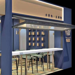 Fenêtre coulissante multi-positions en aluminium sans vérin hydraulique, pliable haut-bas, pour stand de restauration rapide, café, bar - Product Image 2