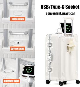 Valise PC personnalisée avec logo, poignée avant, fermeture éclair, serrure TSA, roulettes durables et larges, valise à 3 poignées - Product Image 6